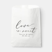 Sachets En Papier Calligraphie moderne L'amour est Mariage doux (Devant)