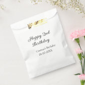 Sachets En Papier calligraphie simple minimum heureux 2e anniversair (Scellé)