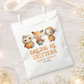 Sachets En Papier Calling All Critters Woodland Fall Kids' Birthday (Coupé)