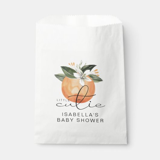 Sachets En Papier CALLIOPE Little Cutie Clementine Baby shower (Devant)