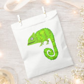 Sachets En Papier Caméléon vert mignon (Coupé)