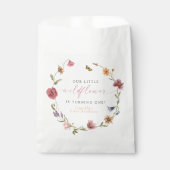 Sachets En Papier CAMILLA Papillon Fleur sauvage fille premier anniv (Devant)