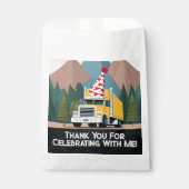 Sachets En Papier Camion Bonne fête d'anniversaire amusant transport (Devant)