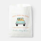 Sachets En Papier Camion De Ferme Avec Baby shower D'Automne Citroui (Devant)