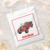 Sachets En Papier Camion d'incendie vers le haut pour sac (Coupé)