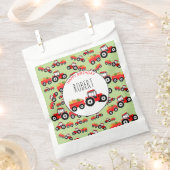 Sachets En Papier Camion rouge Camion de production Anniversaire (Coupé)