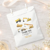 Sachets En Papier Camions de construction Anniversaire Merci de fête (Coupé)
