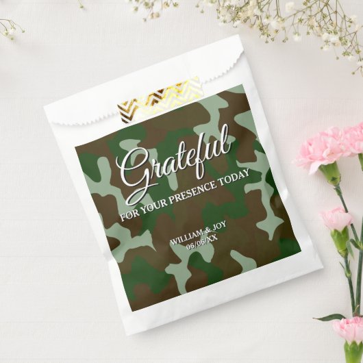 Sachets En Papier Camouflage Brown vert et foncé Grateful (Scellé)