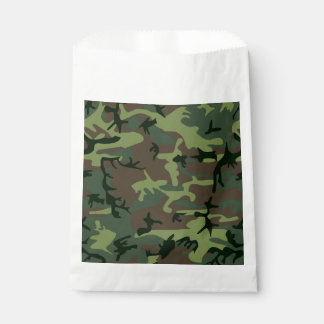 Sachets En Papier Camouflage Camo Green Brown Pattern