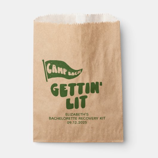 Sachets En Papier Camp Bachelorette Gettin' Lit Recovery Kit (Devant)