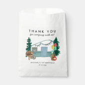 Sachets En Papier Camper Camper Van Trees Camping 1er anniversaire (Devant)