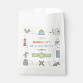 Sachets En Papier Camping à tout âge fête d'anniversaire (Devant)