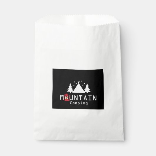 Sachets En Papier camping de montagne (Devant)