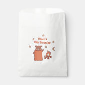 Sachets En Papier Camping d'Ours Blancs Cute Anniversaire (Devant)
