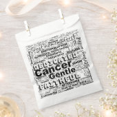 Sachets En Papier Cancer Zodiac Mot Cloud Inspiration (Coupé)