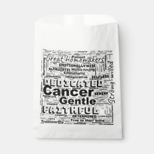 Sachets En Papier Cancer Zodiac Mot Cloud Inspiration