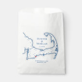 Sachets En Papier Cape Cod Destination Wedding (Devant)