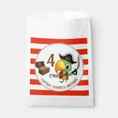 Sachets En Papier Capitaine Parrot Trésor Pirate Boy's Birthday (Devant)