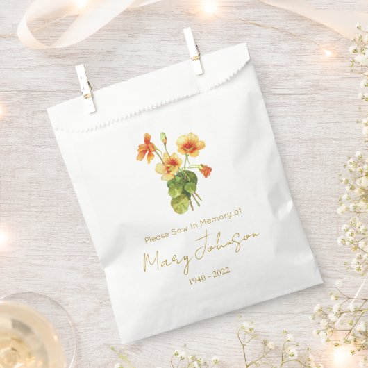 Sachets En Papier Capucine | Simple Faire sachet de graines Obsèques (Coupé)