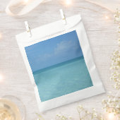 Sachets En Papier Caraïbes Horizon Tropical Turquoise Bleu (Coupé)