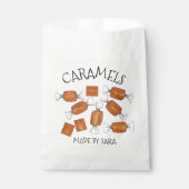 Sachets En Papier Caramels Salés Maison Sucres Bonbons Fabriqués Par (Devant)