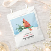 Sachets En Papier Cardinal Bird Seed Packet Funeral Memorial (Coupé)