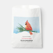 Sachets En Papier Cardinal Bird Seed Packet Funeral Memorial (Devant)