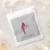Sachets En Papier Cardinal Bird Seed Packet Funeral Memorial (Coupé)
