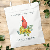 Sachets En Papier Cardinal Bird Seed Packet Memorial Cadeau funérair