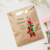 Sachets En Papier Cardinaux rouges à Noël saint (Scellé)