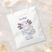 Sachets En Papier Caricature axolotl rose adorable (Coupé)