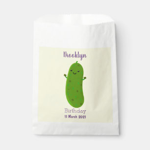 Sachets En Papier Caricature de cornichon joyeux
