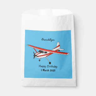 Sachets En Papier Caricature de l'avion à train de vélo