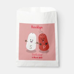 Sachets En Papier Caricature de shakers de sel et de poivre de Cute