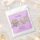 Sachets En Papier Caricature d'écureuils marrants (Coupé)