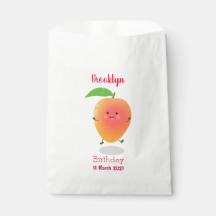 Sachets En Papier Caricature jaune mangue mignonne