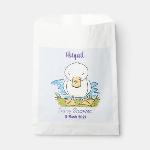 Sachets En Papier Caricature jaune mignon pour canard bébé