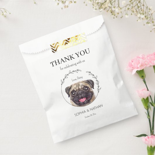 Sachets En Papier Carlin simple Merci Mariage Favoriser sac (Scellé)