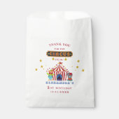 Sachets En Papier Carnaval Big Top Come All Circus 1er Anniversaire (Devant)