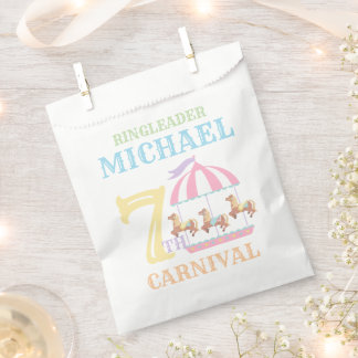 Sachets En Papier Carousel Cirque Carnaval Anniversaire Fête Favoris