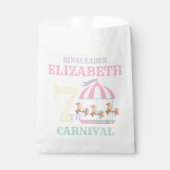 Sachets En Papier Carousel Cirque Carnaval Fête Anniversaire Favoris (Devant)