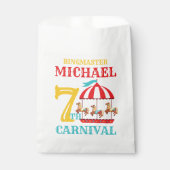 Sachets En Papier Carousel Cirque Carnaval Fête Anniversaire Favoris (Devant)