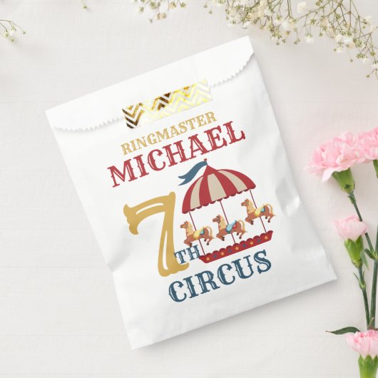 Sachets En Papier Carousel Rétro Carousel Cirque Carnaval Anniversai (Scellé)