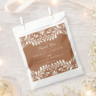 Sachets En Papier Carreau de Talavera en terre cuite Mariage espagno