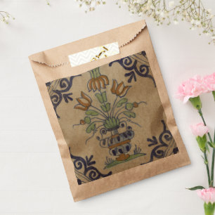 Sachets En Papier Carrelage Delft Antique Pot de Fleur Céramique