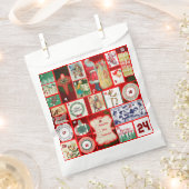 Sachets En Papier Carrés de l'illustration de Noël (Coupé)