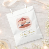 Sachets En Papier Carrousel rose aquarelle (Coupé)