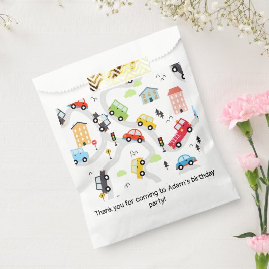 Sachets En Papier Cars Trucks Road Map Birthday Party (Scellé)