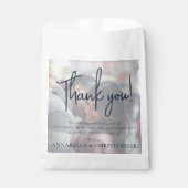 Sachets En Papier Carte de remerciement photo pour mariage unique (Devant)