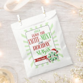 Sachets En Papier Carte Festive Excite-Mint avec nom personnalisé (Coupé)